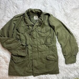 VINTAGE M-65 Field Jacket Vietnam War Military Small Short Jungle Men 1960's